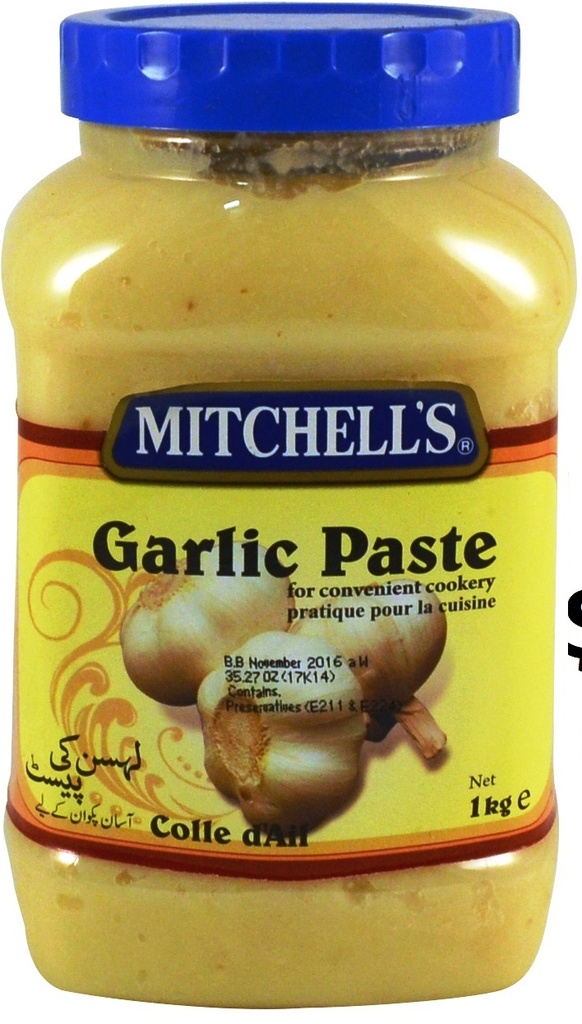 MITCHELL'S PASTE LRG GARLIC 1KG