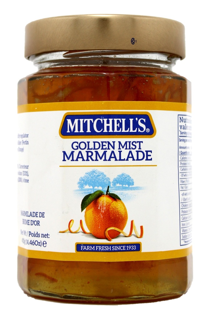 MITCHELL'S GOLDEN MIST MARMALADE JAM 410GM