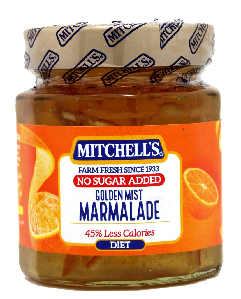 MITCHELL'S JAM DIET GOLDEN MIST MARMALADE 300GM