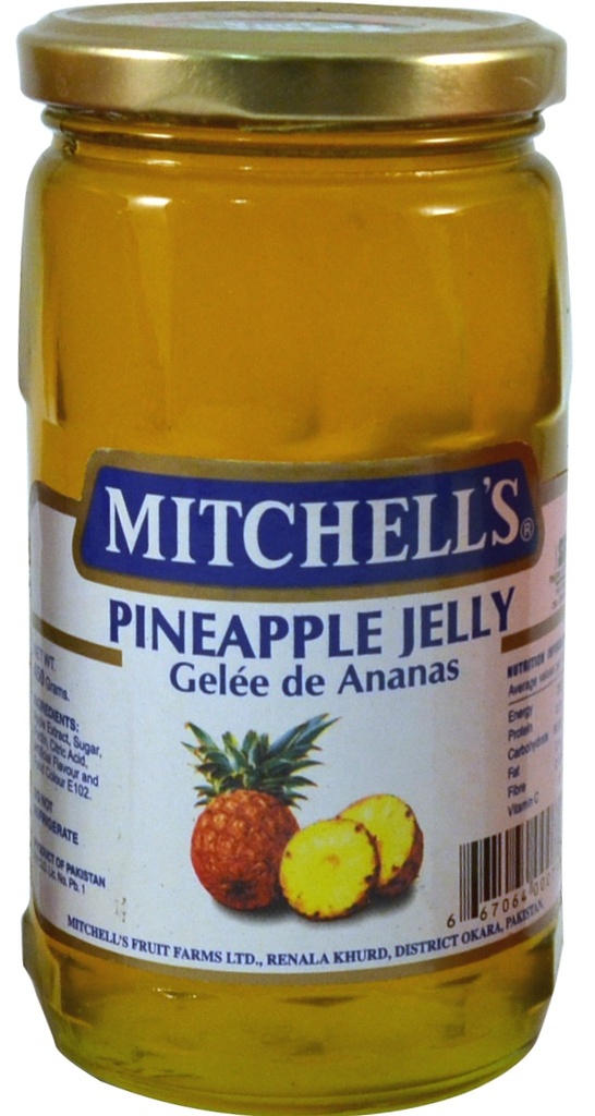 MITCHELL'S JELLY PINEAPPLE  450GM