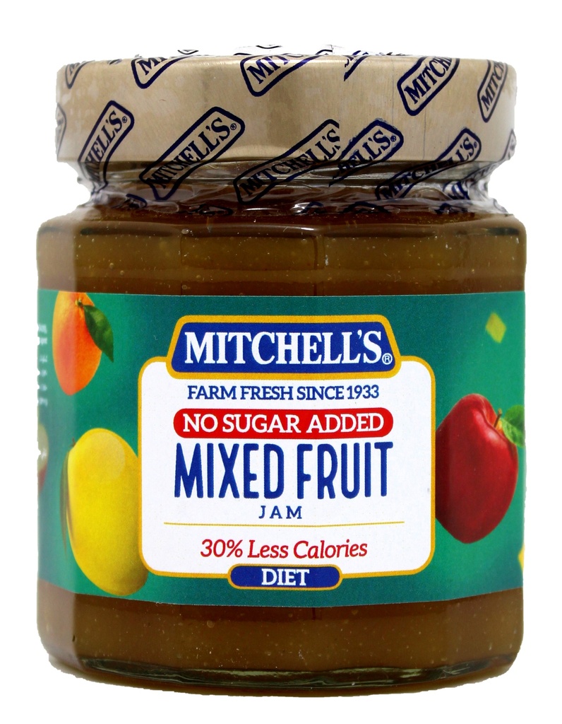 MITCHELL'S MIX FRUIT DIET JAM 300GM