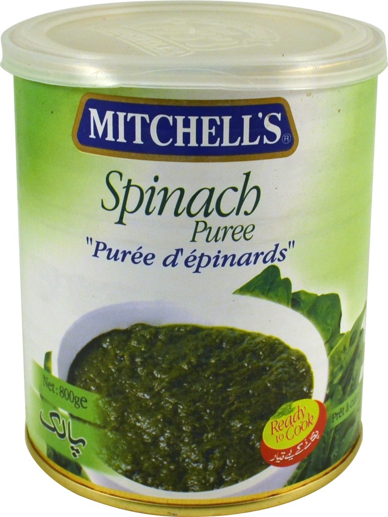 MITCHELL'S READY TO EAT SPINACH PUREE 800GM