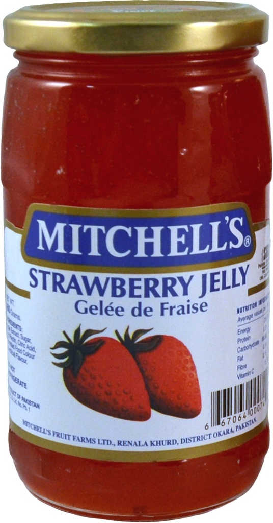 MITCHELL'S STRAWBERRY JELLY 450GM