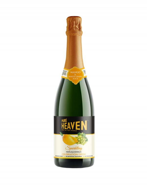 PURE HEAVEN WHITE GRAPE & MANGO SPARKLING DRINK 750ML