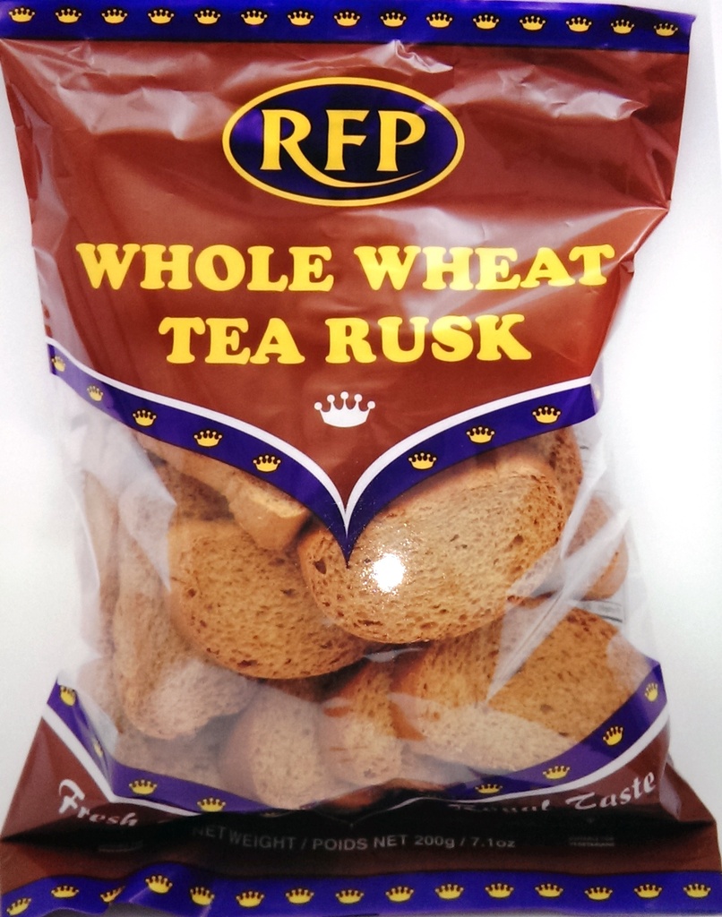 RFP WHOLE WHEAT TEA TOAST 170 GM