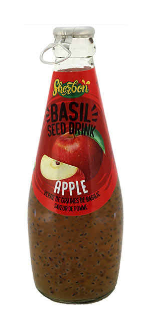 SHERBON BASIL SEED DRINK APPLE 290ML