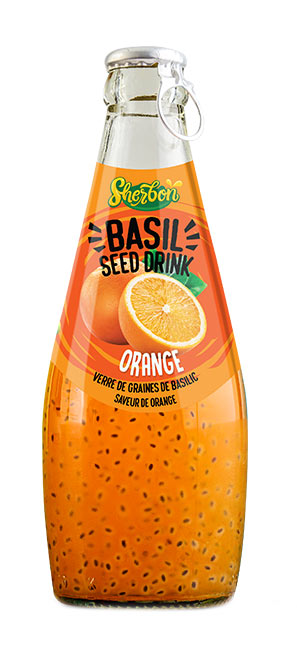 SHERBON BASIL SEED DRINK ORANGE 290ML