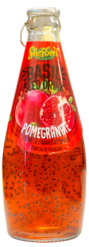 SHERBON BASIL SEED DRINK POMEGRANATE 290ML