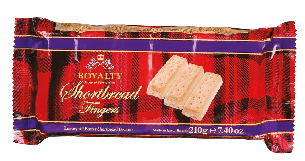 ROYALTY BUTTER SHORTBREAD BISCUITS 210GM