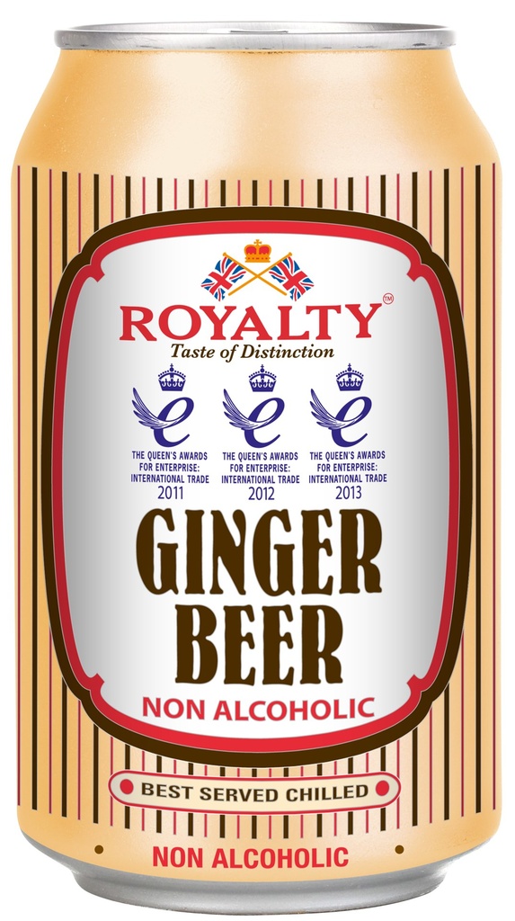 ROYALTY NON-ALCOHOLIC GINGER BEER 330ML