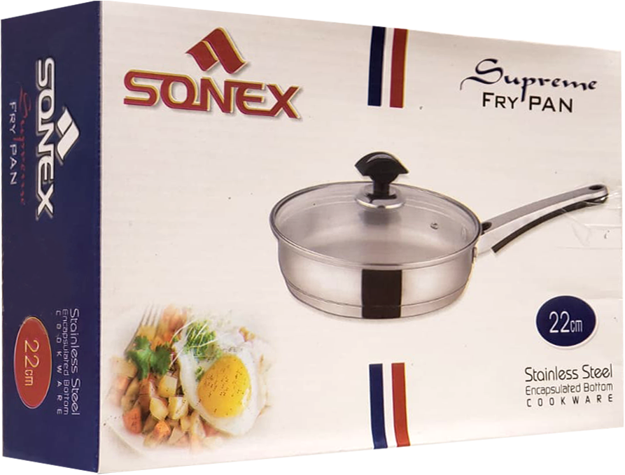 SONEX ST. STEEL SUPREME FRY PAN 22 CM 