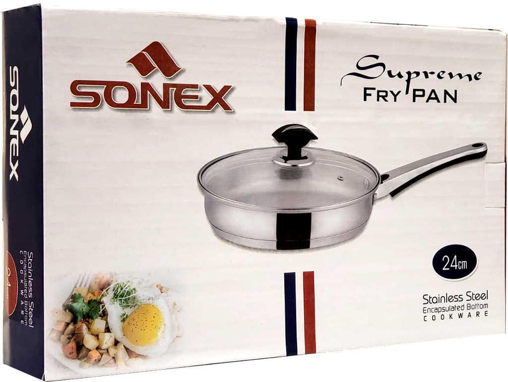 SONEX ST.STEEL SUPREME FRY PAN 24 CM 