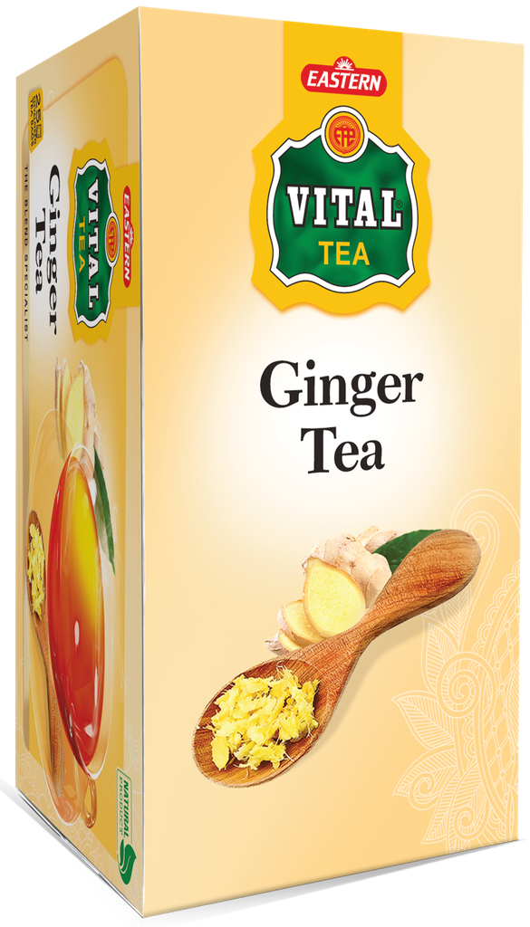 VITAL TEA BAGS BLACK TEA WITH GINGER 25 TBAGS