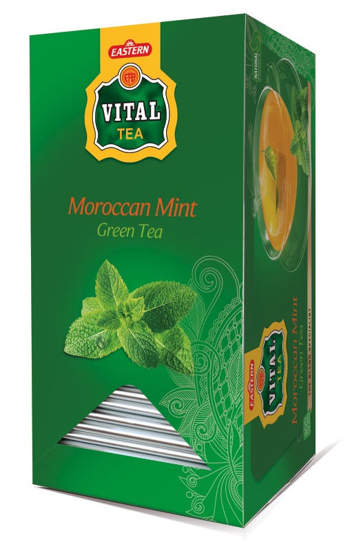 VITAL TEA BAGS  GREEN TEA WITH MINT 30 T BAGS