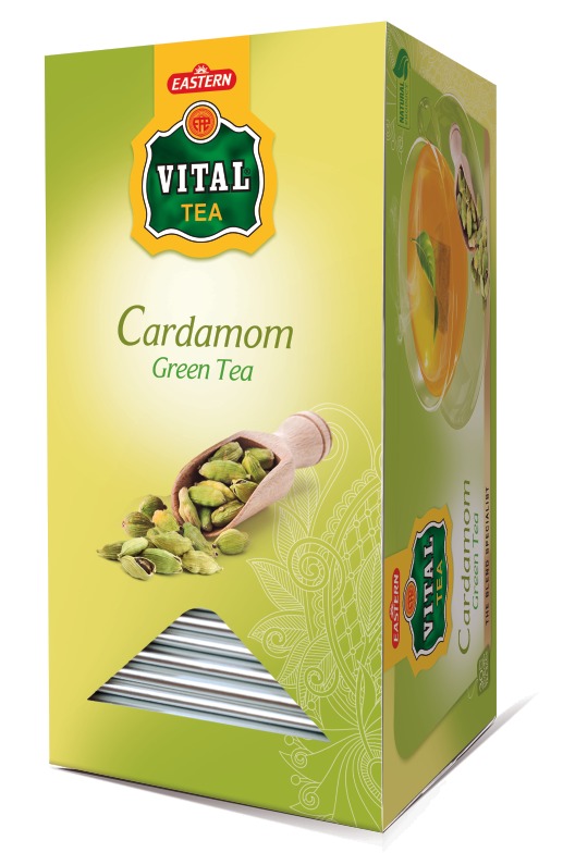 VITAL TEA BAGS GREEN TEA WITH CARDAMOM 45GM