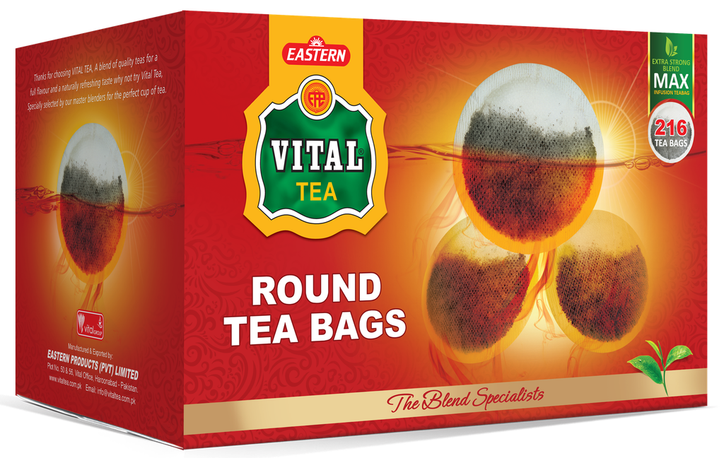 VITAL TEA ROUND T-BAG  216 TEA BAGS