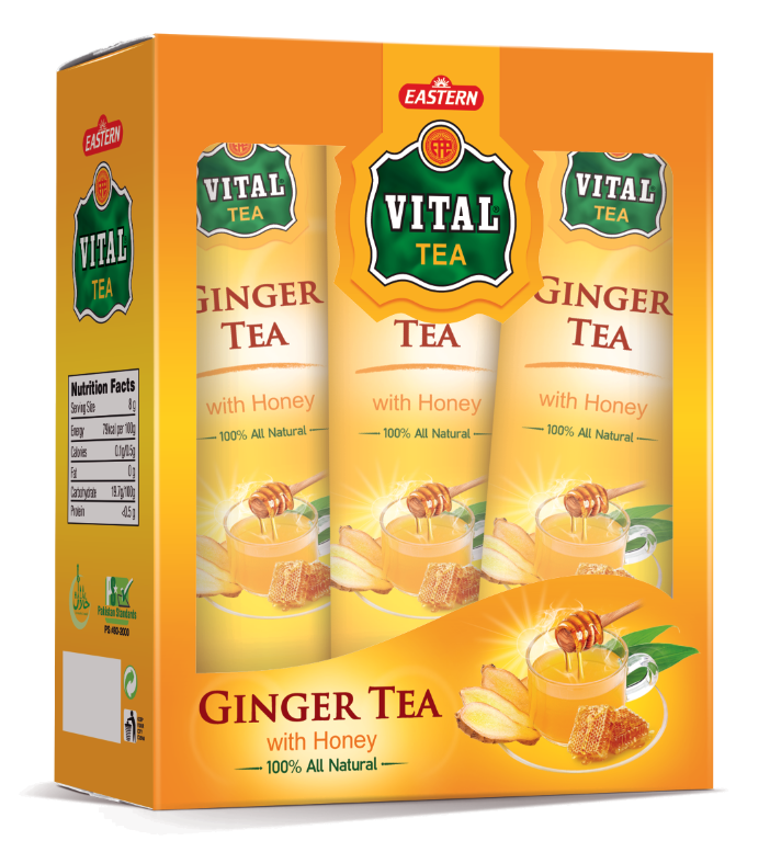 VITAL INSTANT GINGER TEA WITH HONEY 80Gm