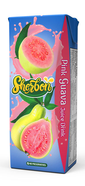 SHERBON 200ML PINK GUAVA JUICE DRINK