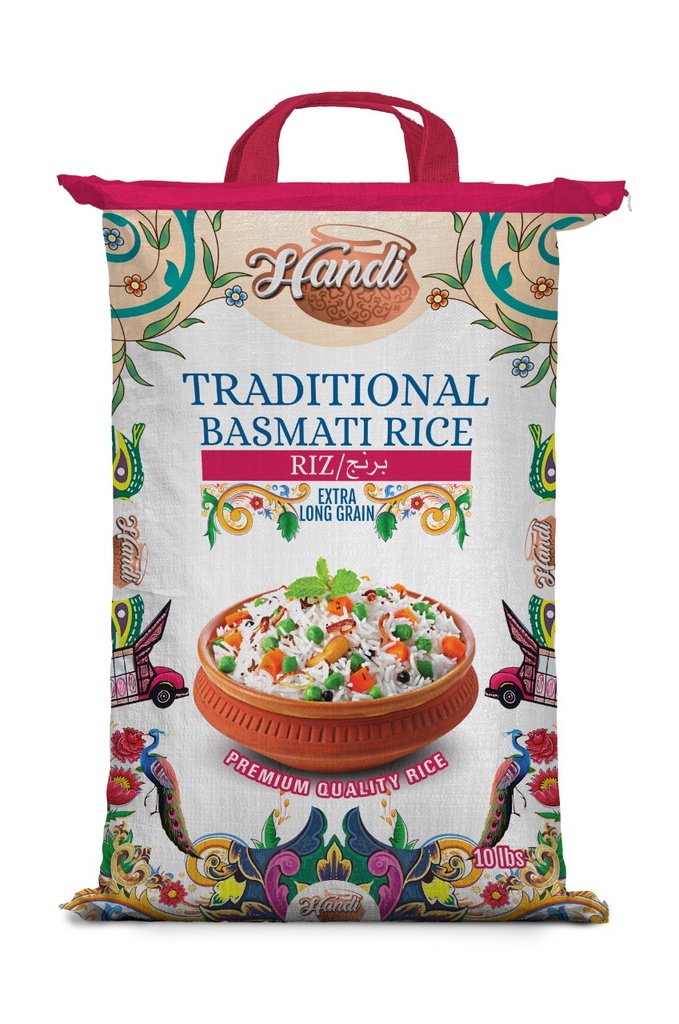 HANDI TRADITIONAL BASMATI RICE 10LBS