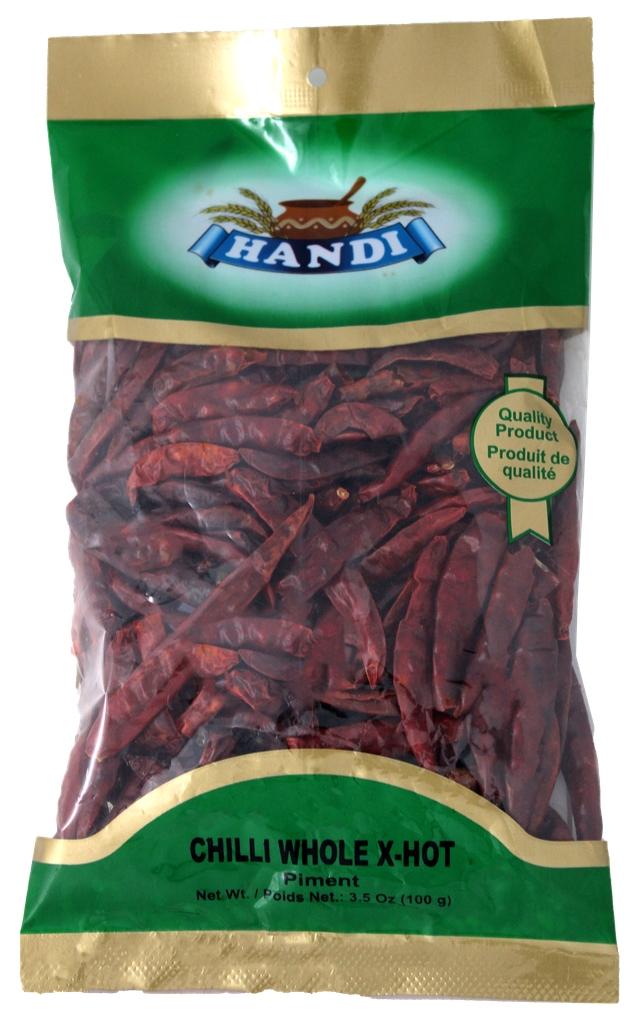 HANDI CHILLI WHOLE W/O STEM 100 GM