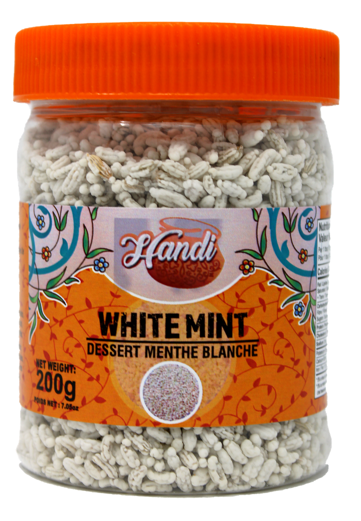 HANDI JAR WHITE MINT CANDY 200GMS