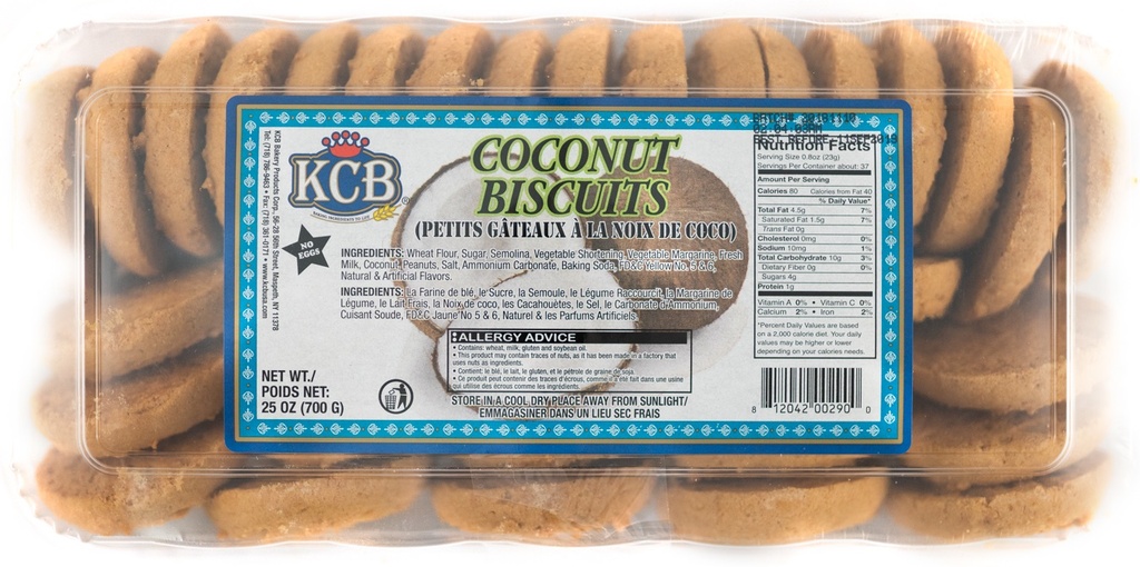 KCB BISCUIT 565 GM COCONUT