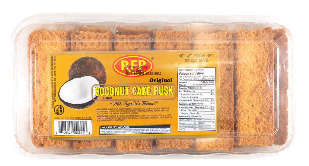 RFP ORIGINAL COCONUT CAKE RUSK 453 GM