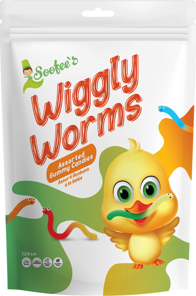SOOFEE'S GUMMIES WIGGLY WORMS 120GMS