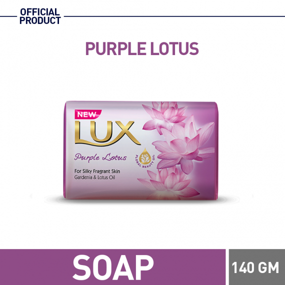 HNB SOAP LUX NOURISHED GLOW LOTUS (PURPLE)128 GM