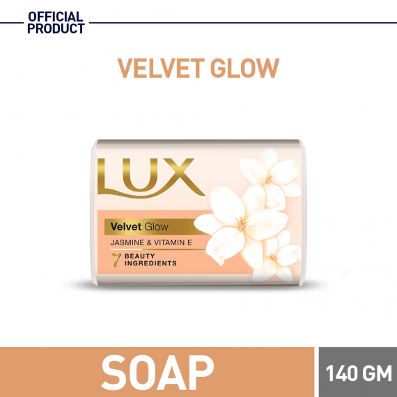 LUX VELVET GLOW (WHITE) SOAP 128GM