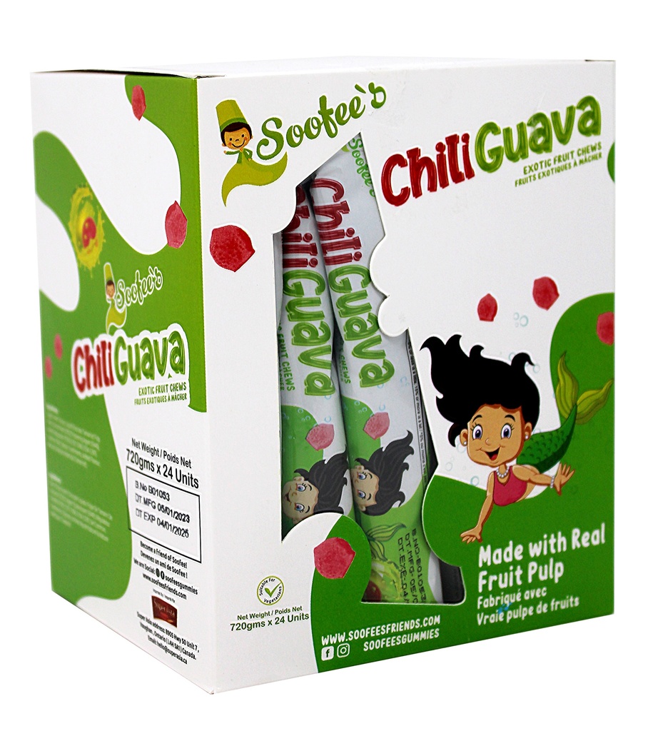 SOOFEES CHILLI GUAVA FRUIT GUMMIES 720GM