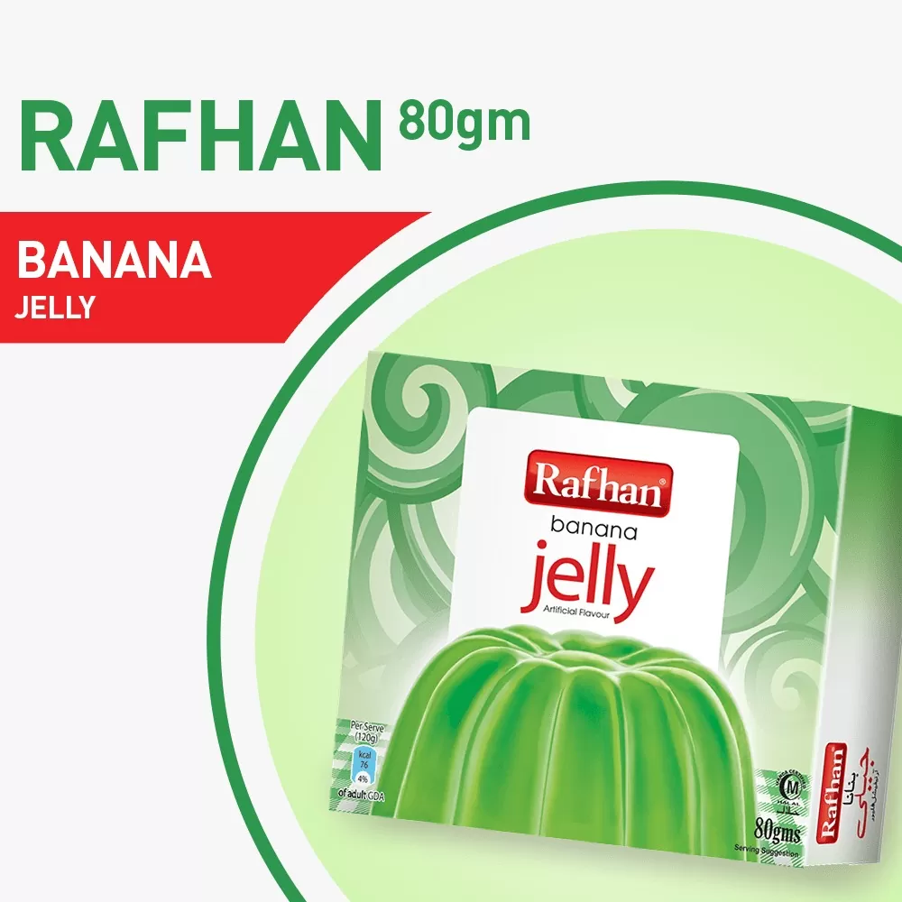 RAFHAN JELLY BANANA 80GMS