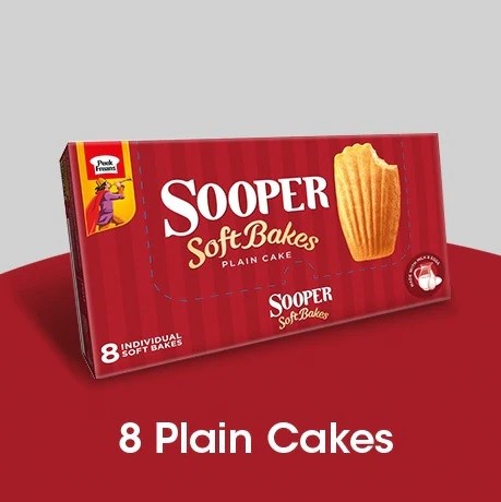 EBM SOOPER SOFT-BAKES PLAIN CAKES 256GMS