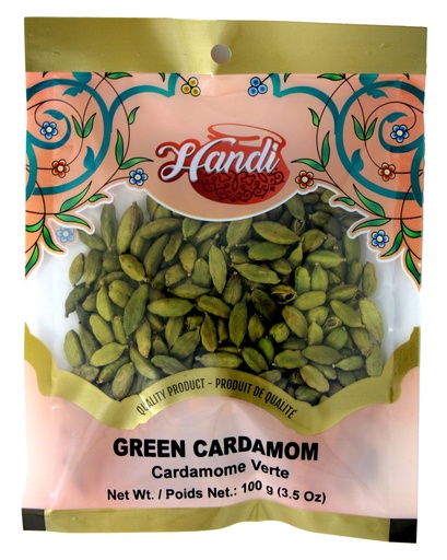 [IN-CAR-GRN100] HANDI GREEN CARDAMOM 100GM