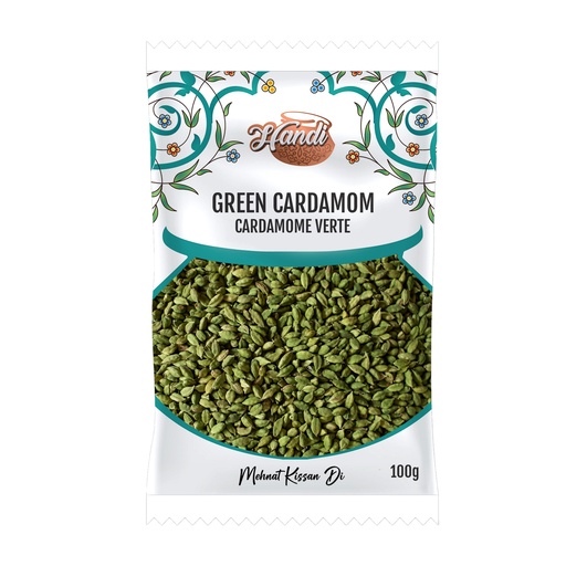 [IN-CAR-GRN100] HANDI PS GREEN CARDAMOM 100GM