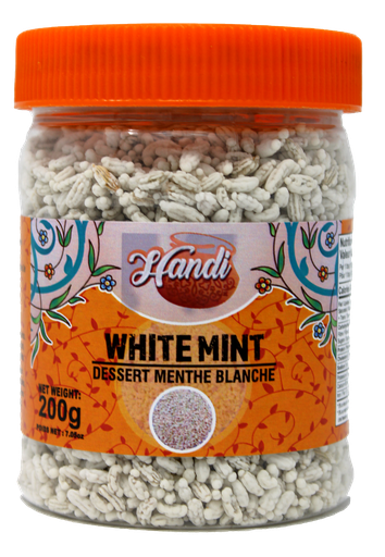 [HD-CANDY-MINT] HANDI JAR WHITE MINT CANDY 200GMS