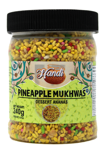 [IN-MUKHWAS-PINE] HANDI JAR MUKHWAS PINEAPPLE 240GMS