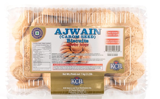 [K-COOK-AJW] KCB BISCUITS 1KG NO EGG AJWAIN (CAROM SEED)