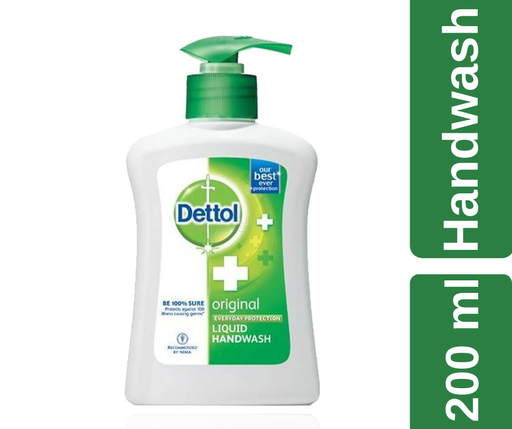 [SOAP-HW-DETTOL-200ML] HNB HAND WASH DETTOL ORIGINAL SMALL 200ML