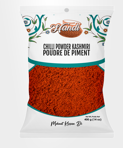 [IN-CHILLI-KAS400] HANDI PS CHILLI POWDER KASHMIRI 400GM