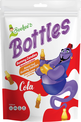 [SF-GUM-COLA] SOOFEE'S GUMMIES COLA BOTTLES 120GM