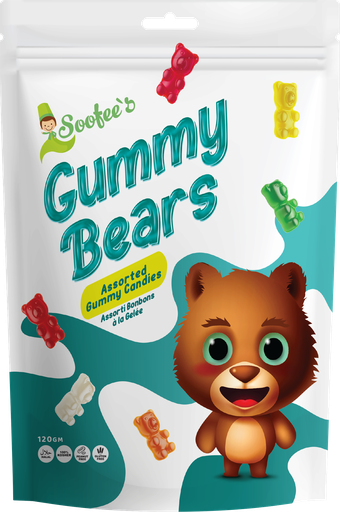 [SF-GUM-BEARS] SOOFEE'S GUMMIES GUMMY BEARS 120GMS