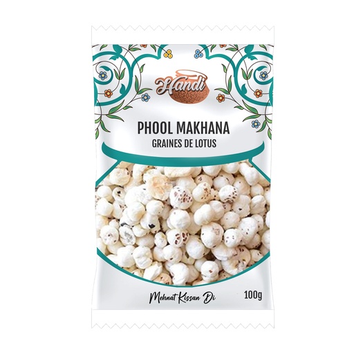 [IN-PHOOL-100GMS] HANDI BP PHOOL MAKHANA 100GMS