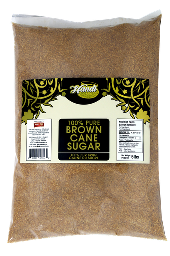 [HD-SUG-BRN] HANDI BROWN CANE SUGAR 5LB