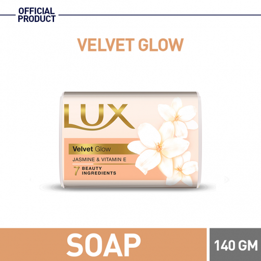 [SOAP-LUX-SCW] HNB SOAP LUX VELVET GLOW (WHITE)128GM