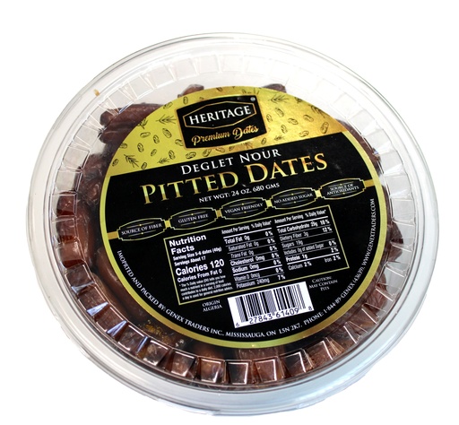 [HE-PIT-DAT] DATES HERITAGE PITTED DATES (DEGLET) 680GM