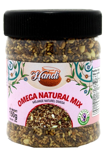 [IN-JAR-MIX-OMEGA] HANDI JAR MUKHWAS OMEGA NATURAL MIX 150GMS