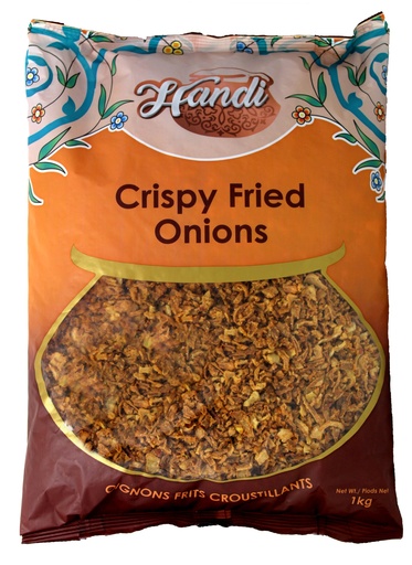[FRIED-ON-1KG] HANDI **CRISPY** FRIED ONIONS 1KG