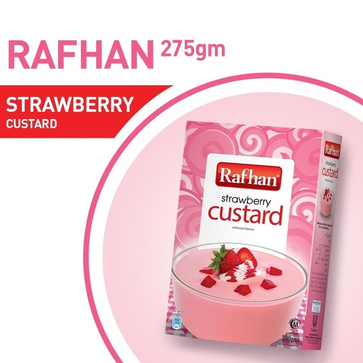 [RAF-CUS-STRW] RAFHAN CUSTARD STRAWBERRY 275GMS