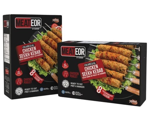 [HDF-CHSK-CHARCO-H] FZ MEATEOR SEEKH KEBAB 344 GM CHARCOAL CHICKEN **HOT**